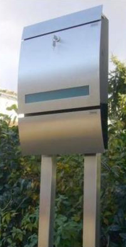 Edelstahl Standbriefkasten DS-Sonderedition